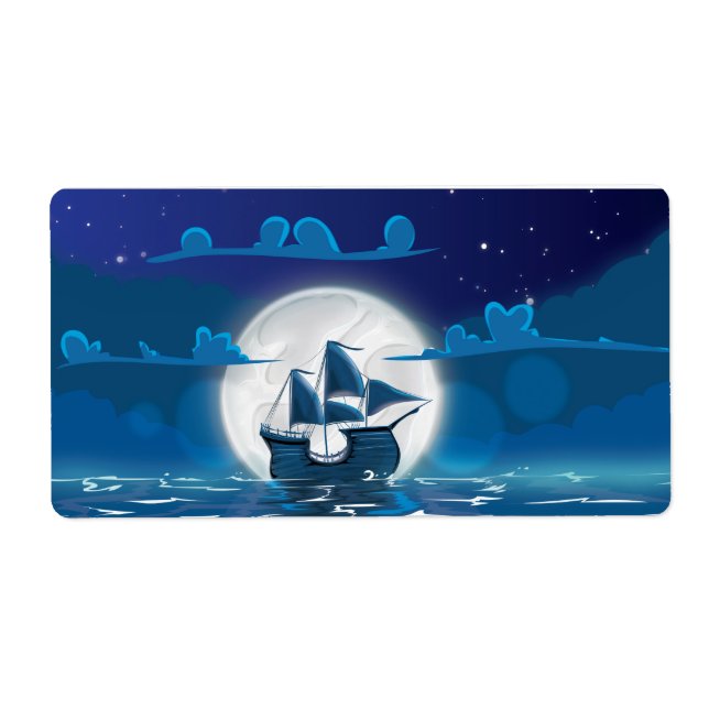 Frakt av trä i månljuset fraktsedel (Framsidan)