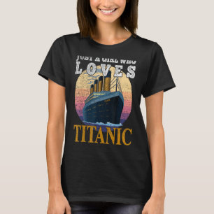 Frakt bara en flicka som Kärlek Titanic Boat Titan T Shirt