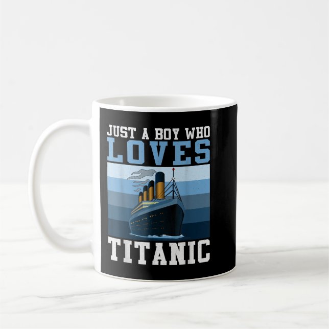 Frakt bara en pojke som Kärlek Titanic Boat Titani Kaffemugg (Vänster)