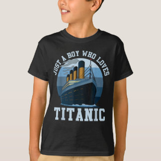 Frakt bara en pojke som Kärlek Titanic Boat Titani T Shirt