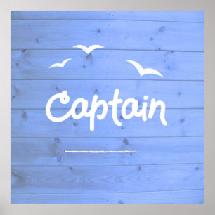 Frakt Blue Sailing Beach House Poster