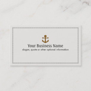 Frakt Boat Anchor Nautical Visitkort