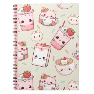Frakt bröts: Kawaii Cat Coffee Notebook Anteckningsbok