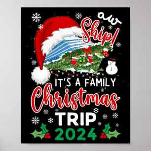 Frakt Det är en julgrusning i Resa 2024-familjen Poster