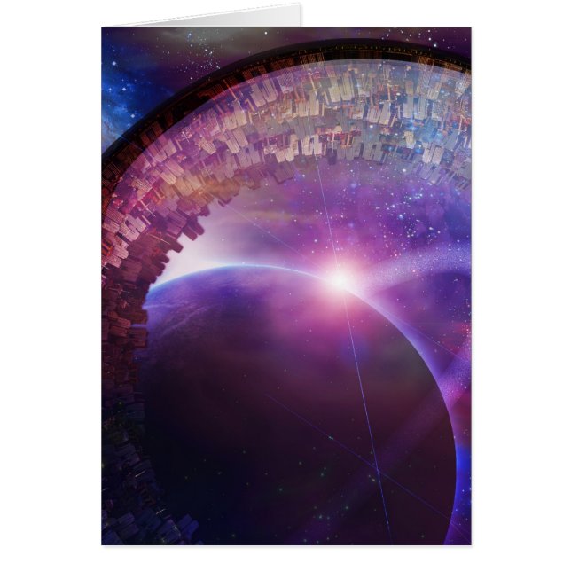 Frakt för flera generationer mellan städer hälsningskort (Framsidan)