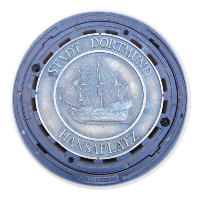 Frakt för german i manhålsluckor knopp (Framsidan)