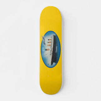 Frakt för Gult med vit stjärna i havet Mini Skateboard Bräda 18,5 Cm