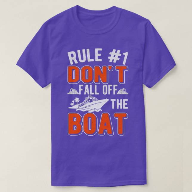 Frakt för marscherande Regler Boat Funny Cruise T Shirt (Design framsida)