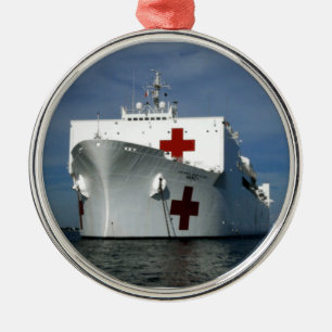 Frakt för USNS-förskoningsjukhus Julgransprydnad Metall