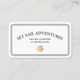 Frakt Helm för Nautical Rope Guld Visitkort