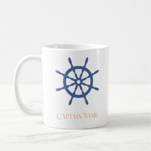 Frakt Helm för Personlig av havsviken Nautical Bea Kaffemugg