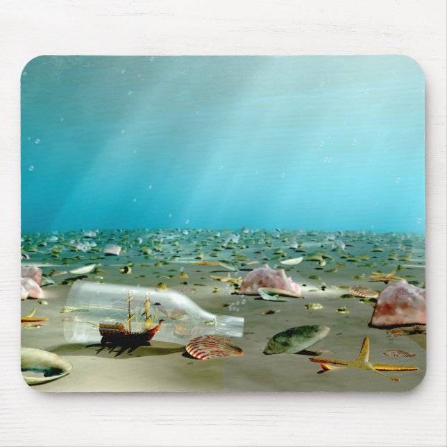 Frakt-i-a-Flaska Wreck Mousepad Musmatta (Framsidan)