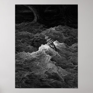Frakt i det stormiga havet poster