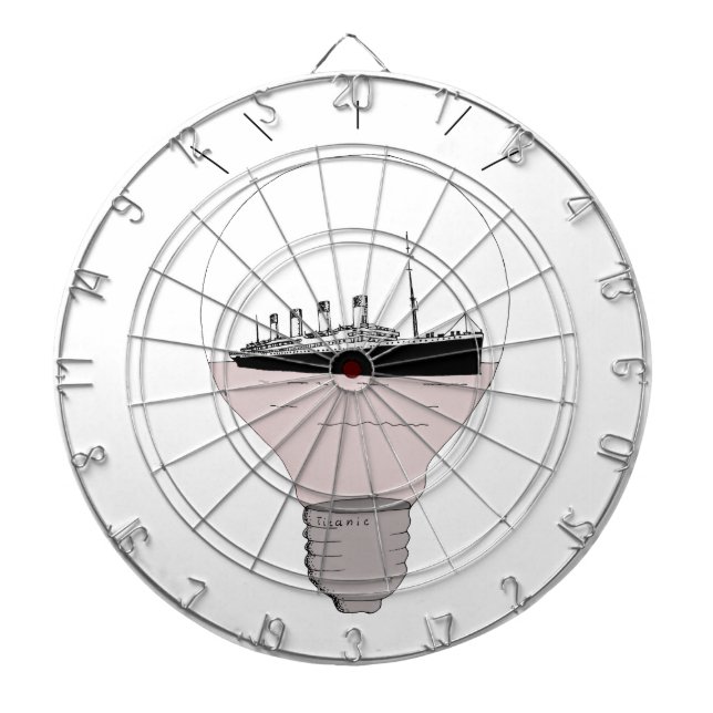 Frakt i en glödlampa darttavla (Framsidan)
