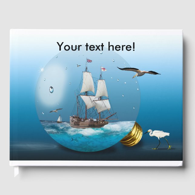 Frakt i en glödlampa gästböcker (Framsida)