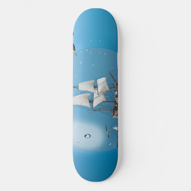 Frakt i en ljus kula skateboard bräda 20,5 cm (Framsida)