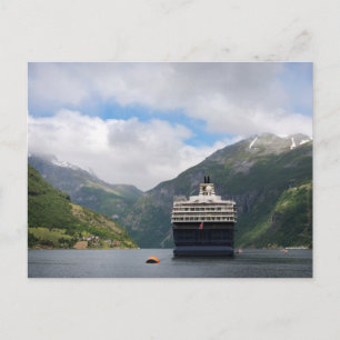 Frakt i Geirangerfjord-vykort Vykort