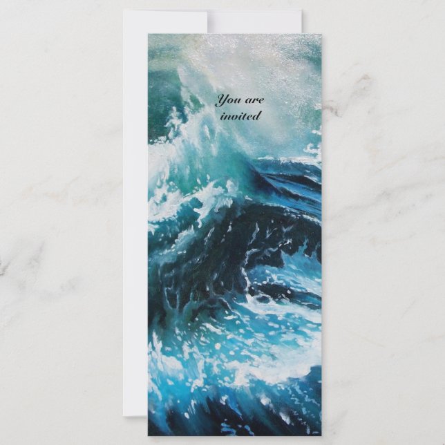 Frakt i havet i stormen inbjudningar (Framsida)