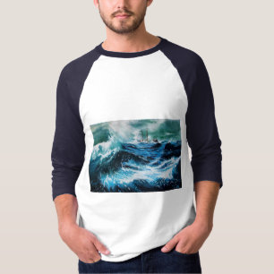 Frakt i havet i stormen t-shirt