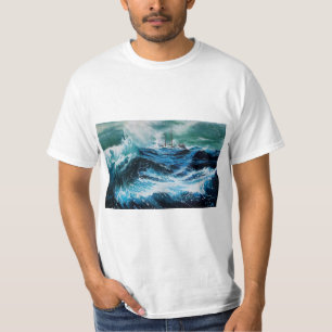 Frakt i havet i stormen tröja