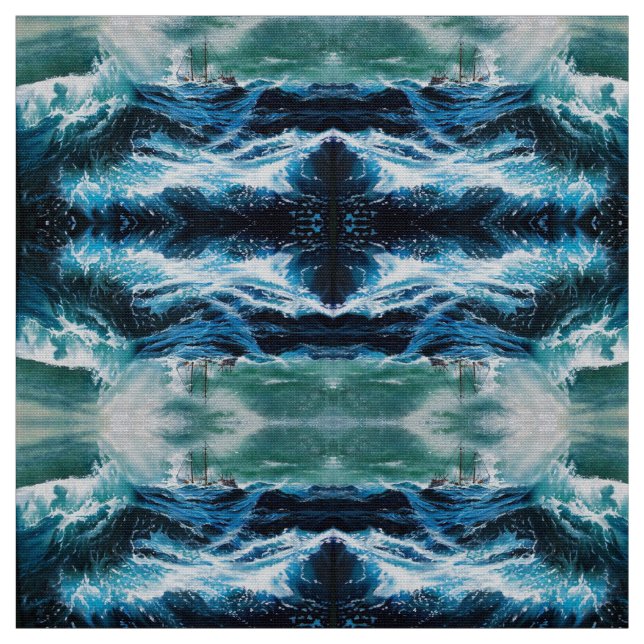 Frakt i havet i stormen tyg (Prov)