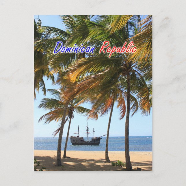 Frakt i Las Terrenas Samana Dominikanska republike Vykort (Framsida)