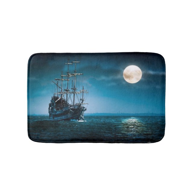 Frakt i måne ljus badrumsmatta (Framsidan)