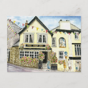 "Frakt Inn (Fowey)" vykort