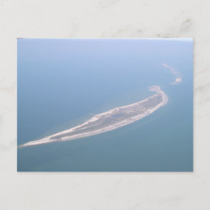 Frakt Island Aerial Photograf Vykort