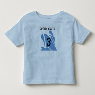 Frakt Kapten Anpassade 3:e födelsedag Tshirt T-shirt