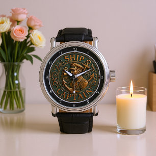 Frakt kapten Nautical Anchor Armbandsur