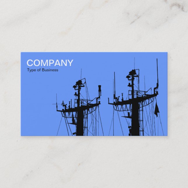 Frakt Mast - Baby blue Visitkort (Framsida)