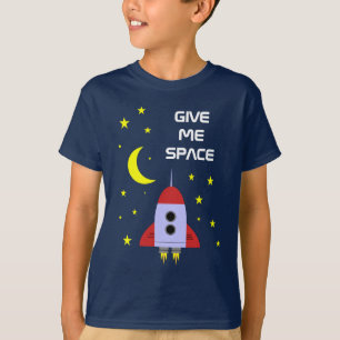 Frakt och stjärnor i Ge Me Space Rocket T Shirt