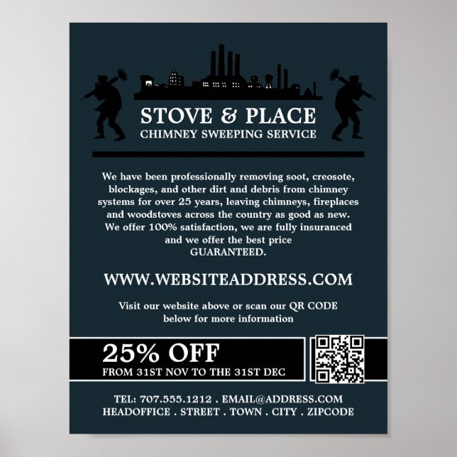 Frakt och svepteknik, Skorsten svepning Poster (Framsidan)