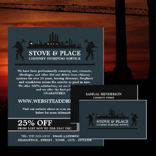 Frakt och svepteknik, Skorsten svepning Reklamblad