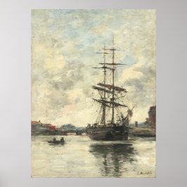 Frakt om Touque - Eugène Boudin Fine Art Poster