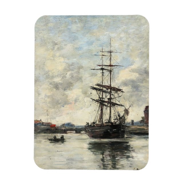 Frakt on the Touques Eugene Boudin (Fransk, 1824-1 Magnet (Vertikal)