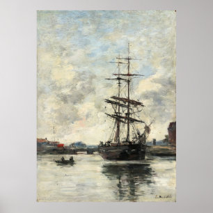 Frakt on the Touques Eugene Boudin (Fransk, 1824-1 Poster