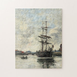 Frakt on the Touques Eugene Boudin (Fransk, 1824-1 Pussel
