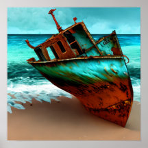 Frakt på en Sandy Beach