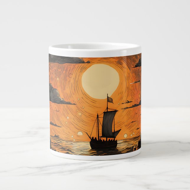 Frakt på natten jumbo mugg (Framsidan)
