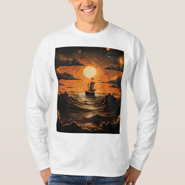 Frakt på natten t shirt (Framsida)