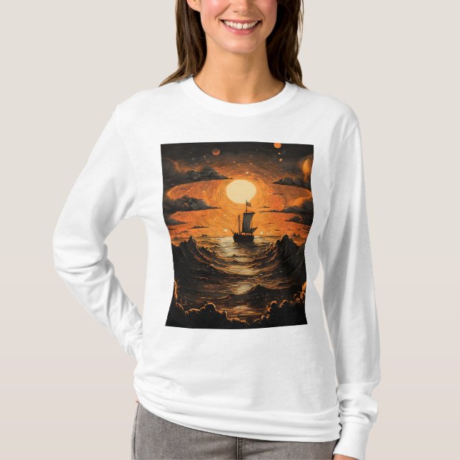 Frakt på natten t shirt (Framsida)
