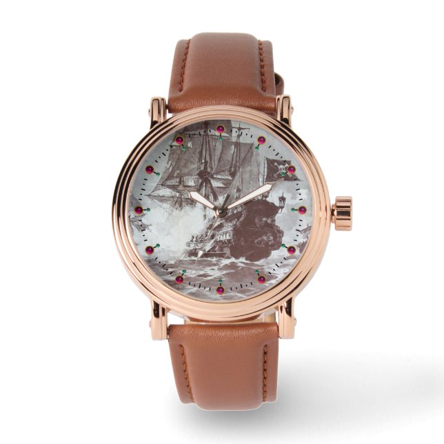 FRAKT PIRAT I SVART OCH VITT ARMBANDSUR (Framsida)