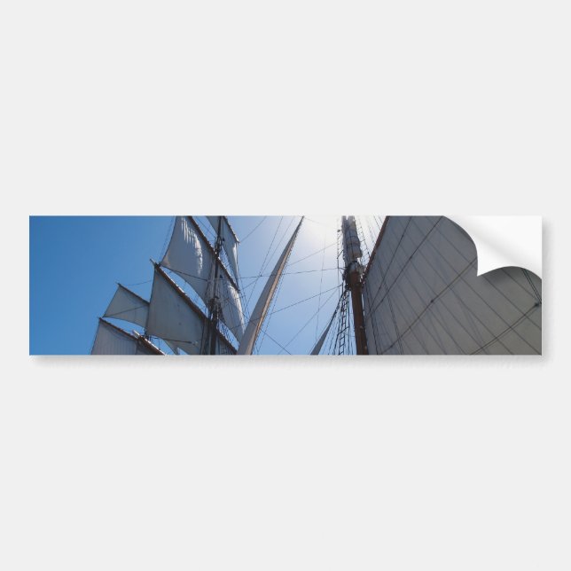 Frakt Sails Bakgrundsstöldstreck Bildekal (Framsidan)