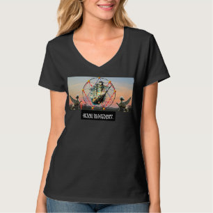Frakt Shape Himmel Scape Dam T-Shirt
