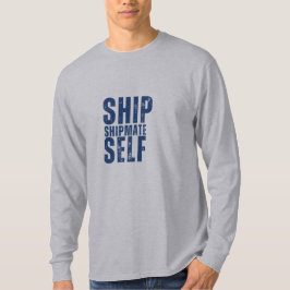 Frakt-SHIPMATE-SELF-designgaranti för lång sleeve T Shirt