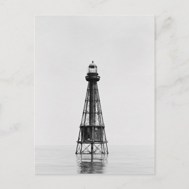 Frakt Shoal Light Station Vykort (Framsida)