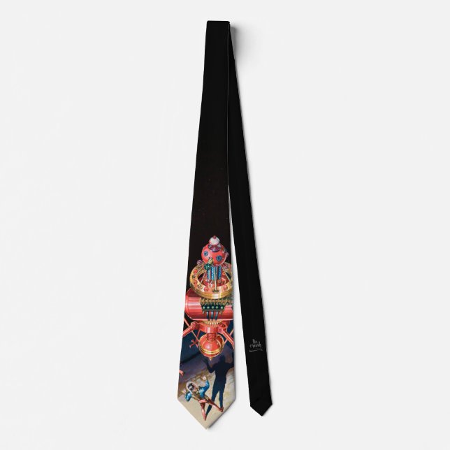 Frakt Shock Retro Science fiction Necktie Slips (Framsida)
