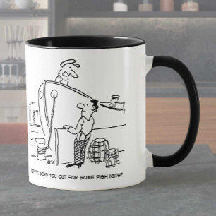 Frakt Skipper med besättningsmedlemmen. Funny Mugg